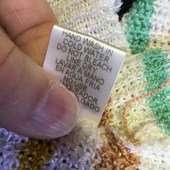 Oversized rainbow striped NWT v neck sweater - Picture 6 of 12